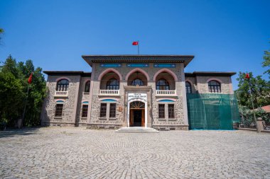 Cumhuriyet Müzesi (Türkçe: İkinci Meclis Binası), Ulus ilçesinde bir müzedir. Ankara, Türkiye - 16 Ağustos 2023.