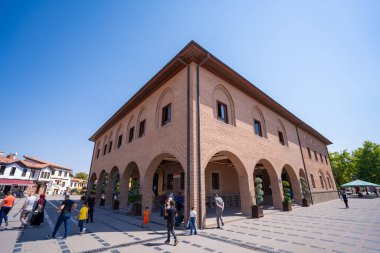Altindağ ilçesindeki Hacı Bayram Veli Camii. Ankara, Türkiye - 16 Ağustos 2023.