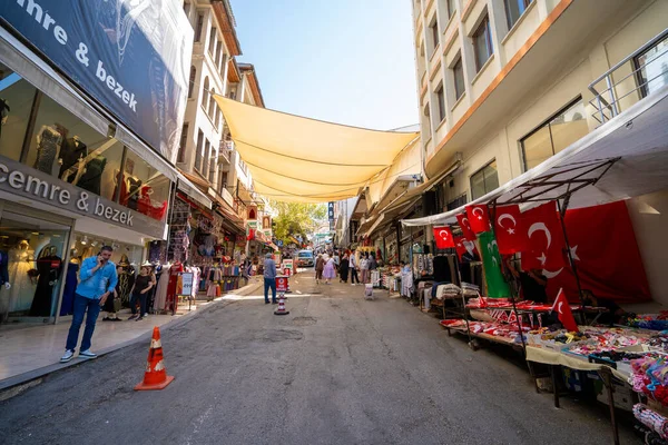 Des Stands Dans Rue Dans Quartier Ulus Ankara Turquie Août — Photo