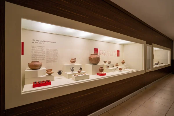 Het Interieur Van Het Alacahoyuk Museum Corum Turkije Augustus 2023 — Stockfoto