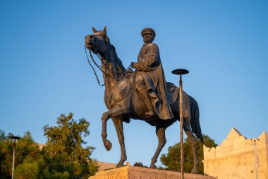 Ankara Etnoğrafya Müzesindeki Atatürk Anıtı. Ankara, Türkiye - 19 Eylül 2023.