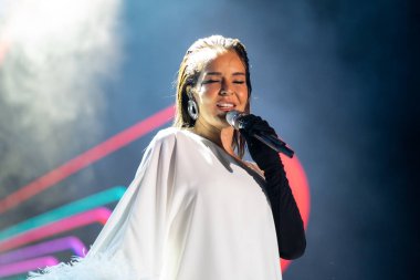 Bengu konseri. Bengu Erden bir Türk şarkıcıdır. Ankara, Türkiye - 21 Eylül 2023.