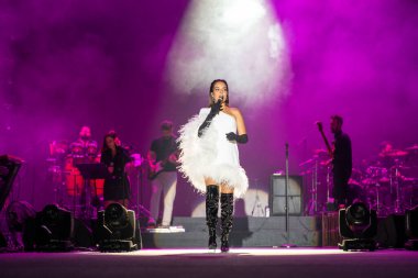 Bengu konseri. Bengu Erden bir Türk şarkıcıdır. Ankara, Türkiye - 21 Eylül 2023.