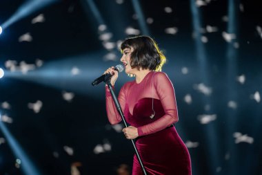 Goksel konseri. Göksel Demirpence Türk şarkıcı ve söz yazarıdır. Ankara, Türkiye - 22 Eylül 2023.