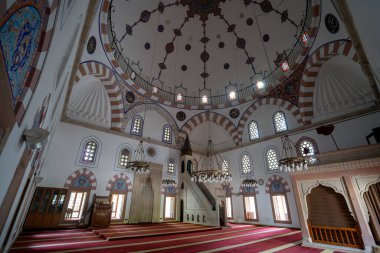 Cenabi Ahmet Paşa Camii, Ankara 'da tarihi bir camidir. Ankara, Türkiye - 22 Eylül 2023.