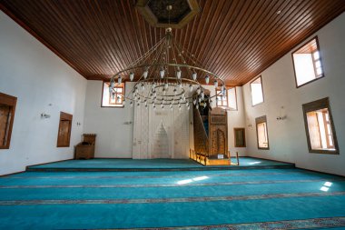 Sultan Alaeddin Camii, Ankara 'da tarihi bir camidir. Ankara, Türkiye - 22 Eylül 2023.