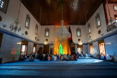 Hacı Bayram Veli Camii, Ankara 'da tarihi bir camidir. Ankara, Türkiye - 22 Eylül 2023.