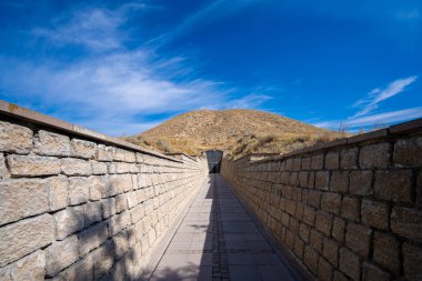 Gordion antik şehrindeki Midas Tepesi Tumulus..