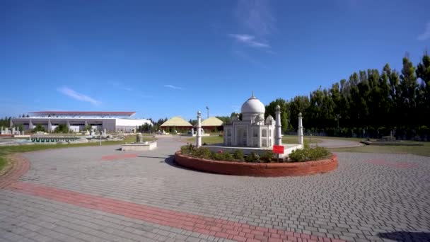 Taman Kecil Sazova Eskisehir Model Bangunan Taman Miniatur Sazova Park — Stok Video