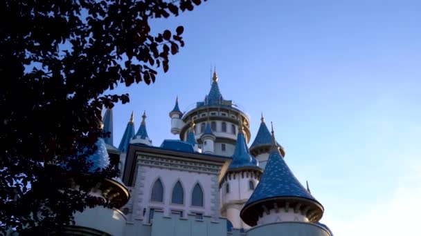 Eskisehir Sazova公园的Fairytale城堡 — 图库视频影像