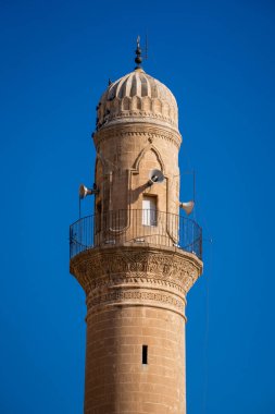 Mardin şehir merkezindeki tarihi Büyük Cami..