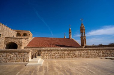 Mor Gabriel Manastırı, dünyanın en eski Suriye Ortodoks manastırı olarak da bilinir. Midyat, Mardin, Türkiye.