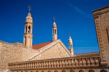 Mor Gabriel Manastırı, dünyanın en eski Suriye Ortodoks manastırı olarak da bilinir. Midyat, Mardin, Türkiye.
