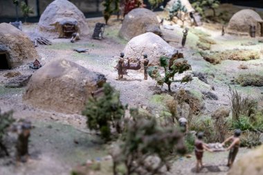 Neolitik köy modeli müzede sergilendi.