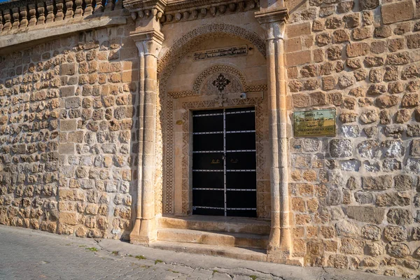 Entrada Iglesia Mor Barsavmo Centro Midyat Mardin Turquía Octubre 2023 — Foto de Stock