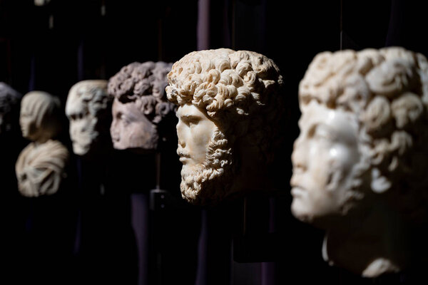 Interior view of the Istanbul Archaeological Museums. Istanbul, Turkey - December 23, 2023.