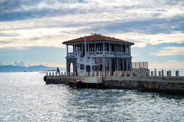 Kadıköy 'deki Moda Rıhtımı. İstanbul, Türkiye - 24 Aralık 2023.
