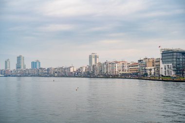 Alsancak Kordon sahili. İzmir, Türkiye - 3 Ocak 2024.