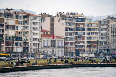 Alsancak Kordon sahili. İzmir, Türkiye - 3 Ocak 2024.