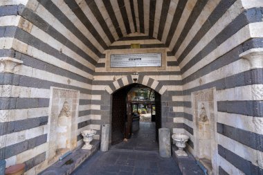 Deliller Hani, Diyarbakır 'ın Sur ilçesine bağlı tarihi bir handır. Diyarbakır, Türkiye - 3 Kasım 2024.