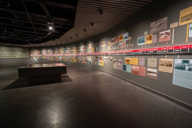 25 Aralık Panorama Müzesi 'nin iç manzarası. Gaziantep, Türkiye - 4 Aralık 2023.