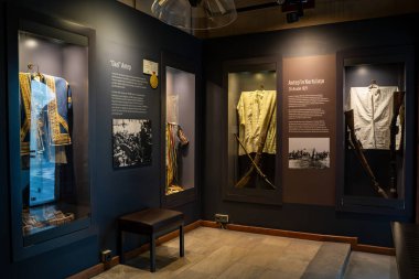 Sahinbey Ulusal Mücadele Müzesi 'nin iç manzarası. Gaziantep, Türkiye - 4 Aralık 2023.