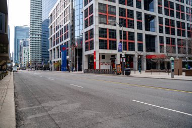 Toronto 'daki Kanada Yayın Merkezi (CBC). CBC, Canadian Broadcasting Corporation 'ın televizyon ve radyo servislerinin yayın merkezidir. Toronto, Kanada - 29 Nisan 2024.