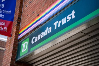 TD Kanada Tröstü logosu. CT Finansal Hizmetler Şirketi, merkezi Toronto 'da bulunan bir finans şirketi. Toronto, Kanada - 30 Nisan 2024.