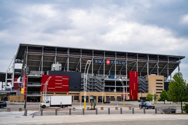 BMO Field, Sergi Salonu 'nda yer alan bir stadyumdur. Major League Soccer (MLS) takımlarından Toronto FC 'nin ana sahasıdır. Toronto, Kanada - 25 Mayıs 2024.