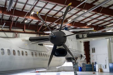 Porter Havayolları uçağı. Porter Havayolları bir Kanada havayolu şirketidir. Toronto, Kanada - 25 Mayıs 2024.