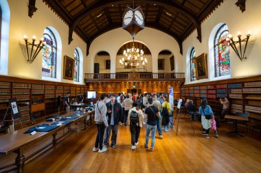 Osgoode Malikanesi 'nin iç manzarası. Osgoode Malikânesi Toronto şehir merkezinde önemli bir binadır. Toronto, Kanada - 25 Mayıs 2024.