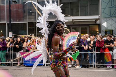 Toronto 'daki 2024 yıllık Onur Yürüyüşü. Toronto, Kanada - 30 Haziran 2024.
