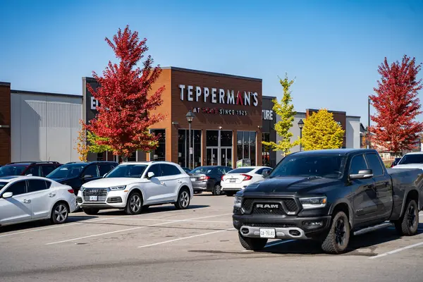 Tepperman 'ın dükkanının manzarası. Tepperman 's mobilya, yatak, ses, video ve cihazların en büyük perakendecisi. Kitchener, Kanada - 20 Ekim 2024.