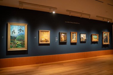 Resimler Ontario Sanat Galerisi 'nde sergileniyor. Toronto, Kanada - 3 Kasım 2024.