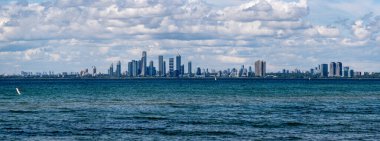 Toronto Adaları 'ndan Etobicoke bölgesinin panoramik görüntüsü.