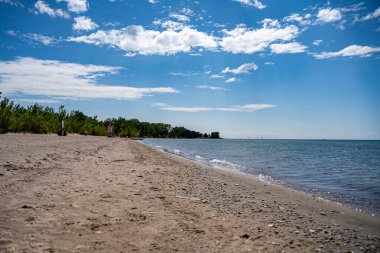 Toronto Adaları 'ndaki Hanlan' ın Point Nudist Plajı manzarası.