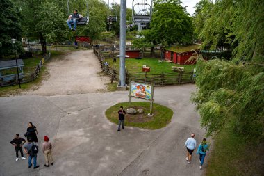 Toronto Adaları 'ndaki Far Enough Farm manzarası. Toronto, Kanada - 22 Ağustos 2024.