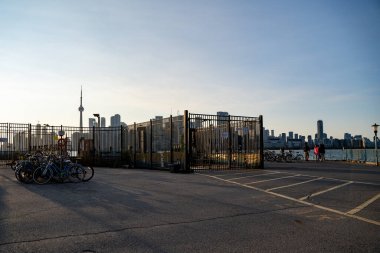 Ward's Island ferry dock in the Toronto Islands. Toronto, Canada - August 22, 2024. clipart