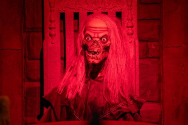 The Cryptkeeper wax statue at the Niagara Falls Movieland Wax Museum. Niagara Falls, Canada - September 20, 2024. clipart