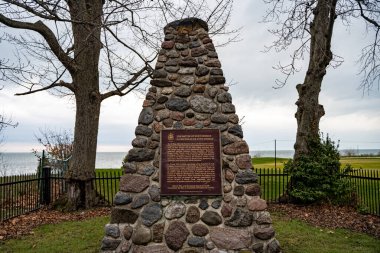 Niagara Gölü 'ndeki Fort George Anıtı Muharebesi. Niagara-on-the-lake, Kanada - 24 Aralık 2024.