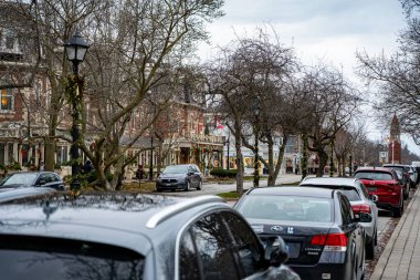 Niagara-on-the-Lake kasabası manzarası. Niagara-on-the-lake, Kanada - 24 Aralık 2024.