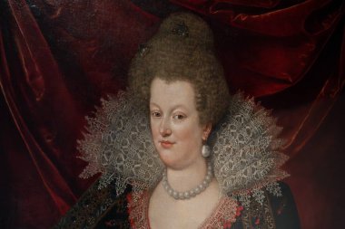 Ontario Kraliyet Müzesi 'ndeki Fransa Kraliçesi Marie De Medici' nin resmi. Toronto, Kanada - 2 Ocak 2025.