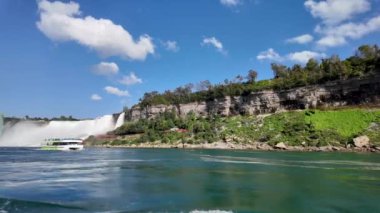 Niagara Nehri 4K 'dan Niagara Şelalesi manzarası