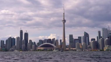 Toronto Adaları 4K 'dan Toronto şehir merkezi görüntüsü