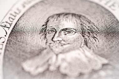 Thomas James 'in bir tarih kitabındaki portresi. Toronto, Kanada - 29 Ocak 2025.