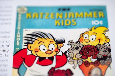 Çizgi romandaki Katzenjammer Çocukları. Toronto, Kanada - 29 Ocak 2025.