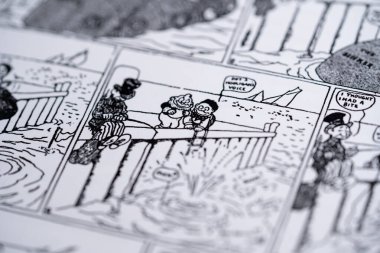 Çizgi romandan mutlu holigan. Toronto, Kanada - 29 Ocak 2025.