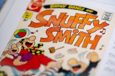 Barney Google ve Snuffy Smith bir çizgi romandan. Toronto, Kanada - 29 Ocak 2025.