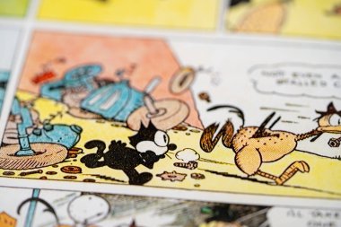 Çizgi romandaki Kedi Felix. Toronto, Kanada - 29 Ocak 2025.