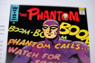 Çizgi romandaki Hayalet. Toronto, Kanada - 29 Ocak 2025.